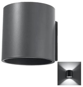 Sollux SL.0566 - ORBIS 1 fali lámpa 1xG9/40W/230V antracit