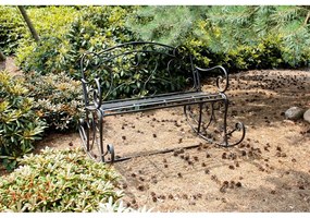 Fekete fém kerti pad Dares - Garden Pleasure