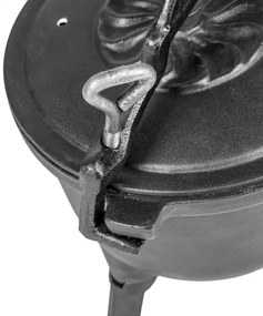 Öntöttvas edény lábakkal 8 literes zománcozott