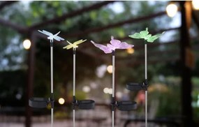 Globo 33949-4 Solar leszúrható színváltós műanyag pillangó, IP44, akkumullátorral: 40mAh 1,2 V, HxSZxM:60x70x420mm, tartozék: 1xLED 0,06W 3V, 4db/szett