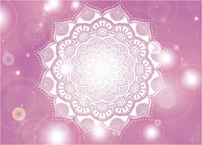 Egy mandala képe rózsaszín háttérrel (70x50 cm)