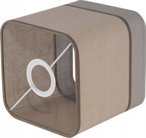 Lámpabúra Len szövet bézs E27-es négyzet alakú lámpákhoz