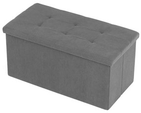 Szürke Kordbársony Tárolós Puff. TAB-472 GREY6