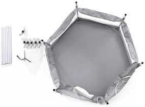 Játékkarám 120 cm szürke