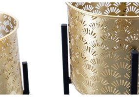 Glissy 2 db-os aranyszínű virágtartó állvány szett, magasság 38 cm - Mauro Ferretti