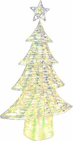vidaXL Karácsonyfa 160 LED-del Meleg fehér 150 cm PET