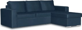 PANORAMO Kinyitható sarokkanapé Sötétkék