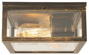 Vintage mennyezeti lámpa antik arany IP44 2-lámpás - Charlois