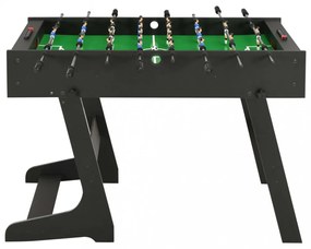 fekete összecsukható csocsóasztal 121 x 61 x 80 cm