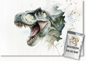 Fotótapéta Flizelina Gyerekek Fal Lyuk Dinoszaurusz Gyík 104x70,5 ragasztó