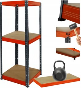 Helios fém tároló állvány 90x35x35cm 3Px175kg