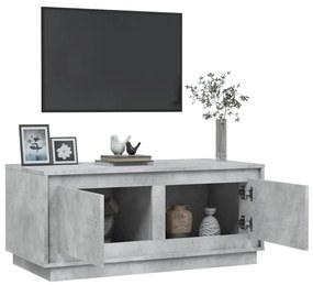 Betonszürke szerelt fa dohányzóasztal 102x50x44 cm