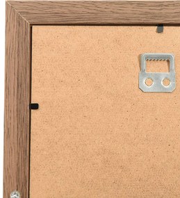 világosbarna MDF kollázs képkeret 10 db 13 x 18 cm-es képhez