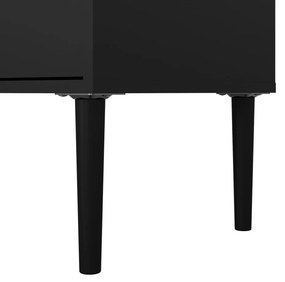 Fekete TV-állvány 177x57 cm Media – Tvilum