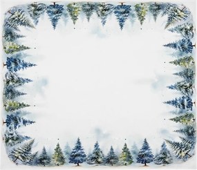 Karácsonyi asztalterítő SNOWY FOREST 85x85 cm, fehér