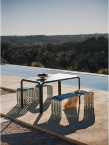 Ezüstszínű fém kerti szék Nokk – noo.ma