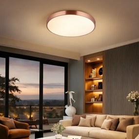 Immax NEO 07322L-LED dimmelhető mennyezeti lámpa NEO LITE SEMPLICI 60W/230V átmérő: 60 cm rézszínű + távirányítóval