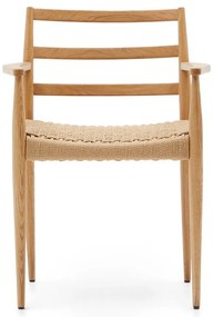 Natúr színű tölgyfa étkezőszék szett 2 db-os Analy – Kave Home