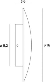 Fali Lámpa Arany LUISANT MAXLIGHT W0310