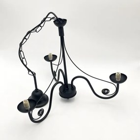 Brilagi - LED Csillár láncon COTTAGE 3xG9/40W/230V fekete/fehér