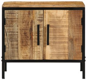 Éjjeli Szekrények 2 db 50x30x45 cm Tömör Fa Durva Mangó