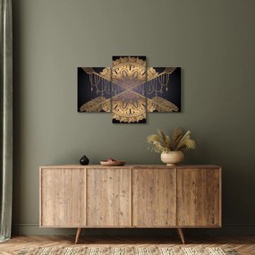 Kép - Arany mandala nyilakkal (90x60 cm)