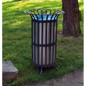 Count fém kültéri szemetes kosár, térfogata 70 l