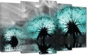 Vászonkép 100x60 Türkiz pitypangok