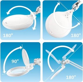 Extol - fényerőszabályozható LED asztali nagyítólámpa LED/10W/230V fehér