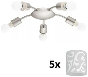Eglo - LED mennyezeti lámpa MY CHOICE 5xE14/4W/230V króm/fehér