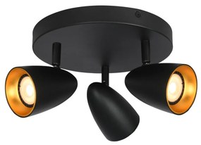Mennyezeti Lámpa Fekete Tino ITALUX-SPL-36748-3R-BK-GD