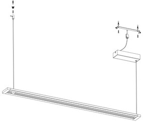 Eglo 98492 - LED Csillár zsinóron AMONTILLADO LED/27W/230V