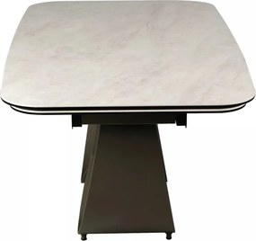 Infinity bővíthető étkezőasztal kerámia bézs/réz 160-240 cm