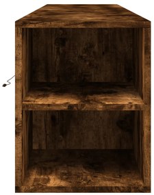 füstös tölgy színű fali TV-szekrény LED-del 180 x 31 x 39,5 cm
