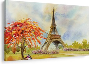Festett kép az Eiffel-torony (90x60 cm)