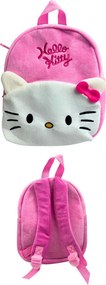 Hello Kitty Pink Bow 3D plüss hátizsák, táska 30 cm