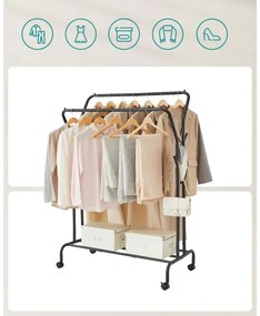 LINEA mobil álló fogas, fekete