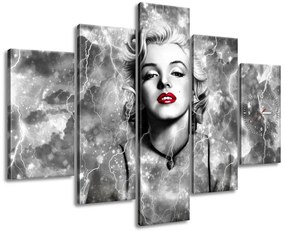 Gario Órás falikép Felvillanyozó Marilyn Monroe - 5 részes Méret: 150 x 105 cm