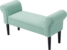 HOMCOM Ágy Pad, Kárpitott Pad, Ülő Pad, Előszobai Pad a Hálószobába, Maximum 130 kg teherbírás, Vitorlavászon, Zöld, 102 x 36 x 51 cm | Aosom