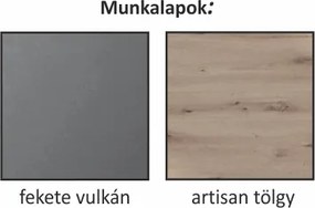 Alsó szekrény, artisan tölgy, univerzális, LANGEN D40
