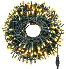 LED fényfüzér választható méretben és színben-240 LED-es-melegfehér