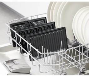 Tefal - Szendvics készítő ULTRA COMPACT 3in1 700W/230V fekete/króm