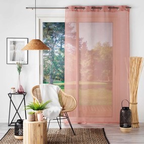 Rózsaszín átlátszó függöny 140x280 cm Sandra – douceur d'intérieur