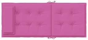 6 db rózsaszín oxford-szövet magas háttámlájú székpárna