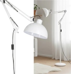 Brilagi - Rugalmas állólámpa TASKER 1xE27/60W/230V 157 cm fehér