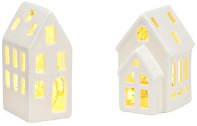 Kerámia házikó SMALL HOUSE, fehér - különböző változatok