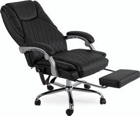 Forgószék masszírozó funkcióval, fűthető funkcióval, fekete színben. GIORGIO