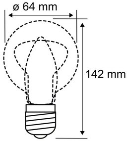 LED Izzó INNER ST64 E27/3,5W/230V 1800K - Paulmann 28880