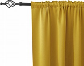 Szalagra Kész Függöny 140x250 Matt Sima Mustár
