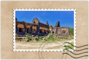 Poszterek 60x40 Phnom Penh Kambodzsa romok